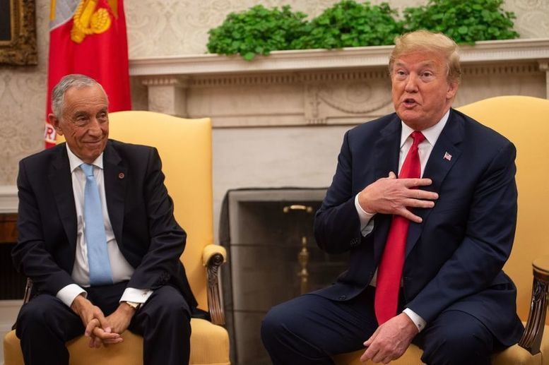 Jerk off! The president of Portugal surprised Trump with an aggressive handshake of his own