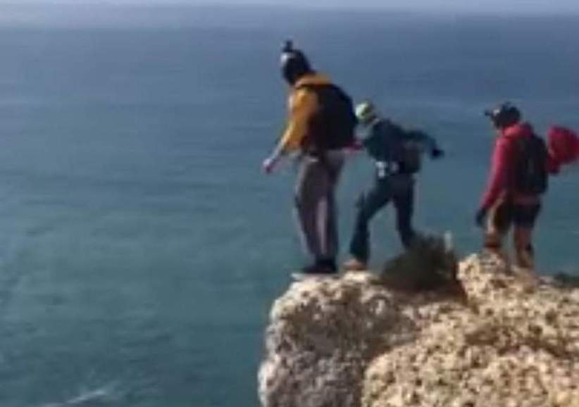 Base jumper Dominik Loyen dies jumping off 330ft cliff after parachute fails to open in Portugal