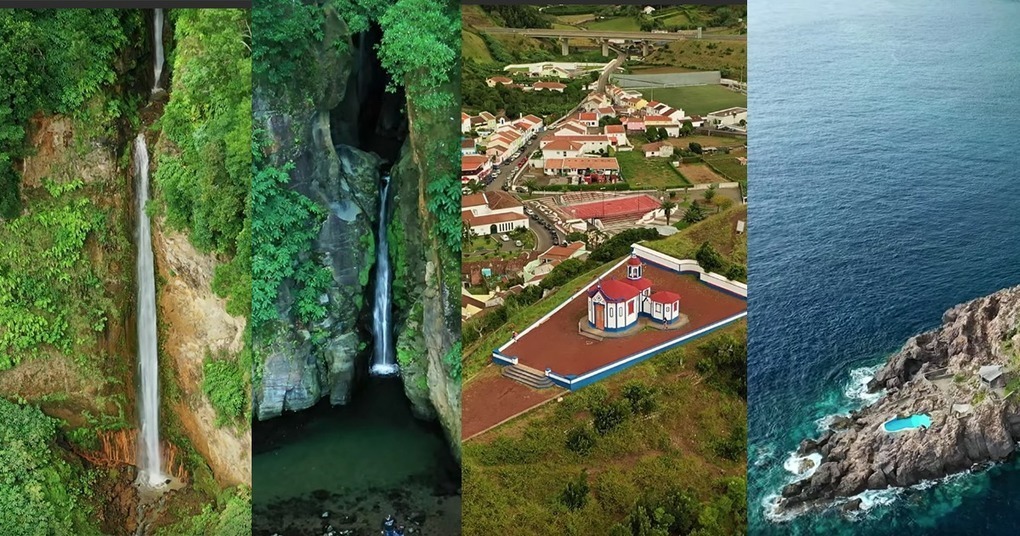 Incríveis imagens aéreas da Ilha de São Miguel -