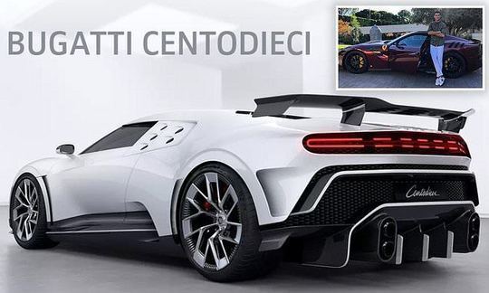 Cristiano Ronaldo 'splashes out £8.5m on a Bugatti Centodieci' - one of only 10 in the world | Daily -