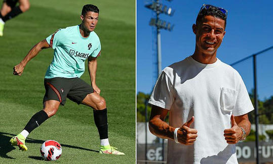 Cristiano Ronaldo meets up with Portugal teammates ahead of return to Manchester United -