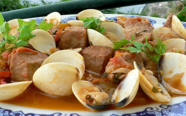 Portuguese Pork & Clam Stew –